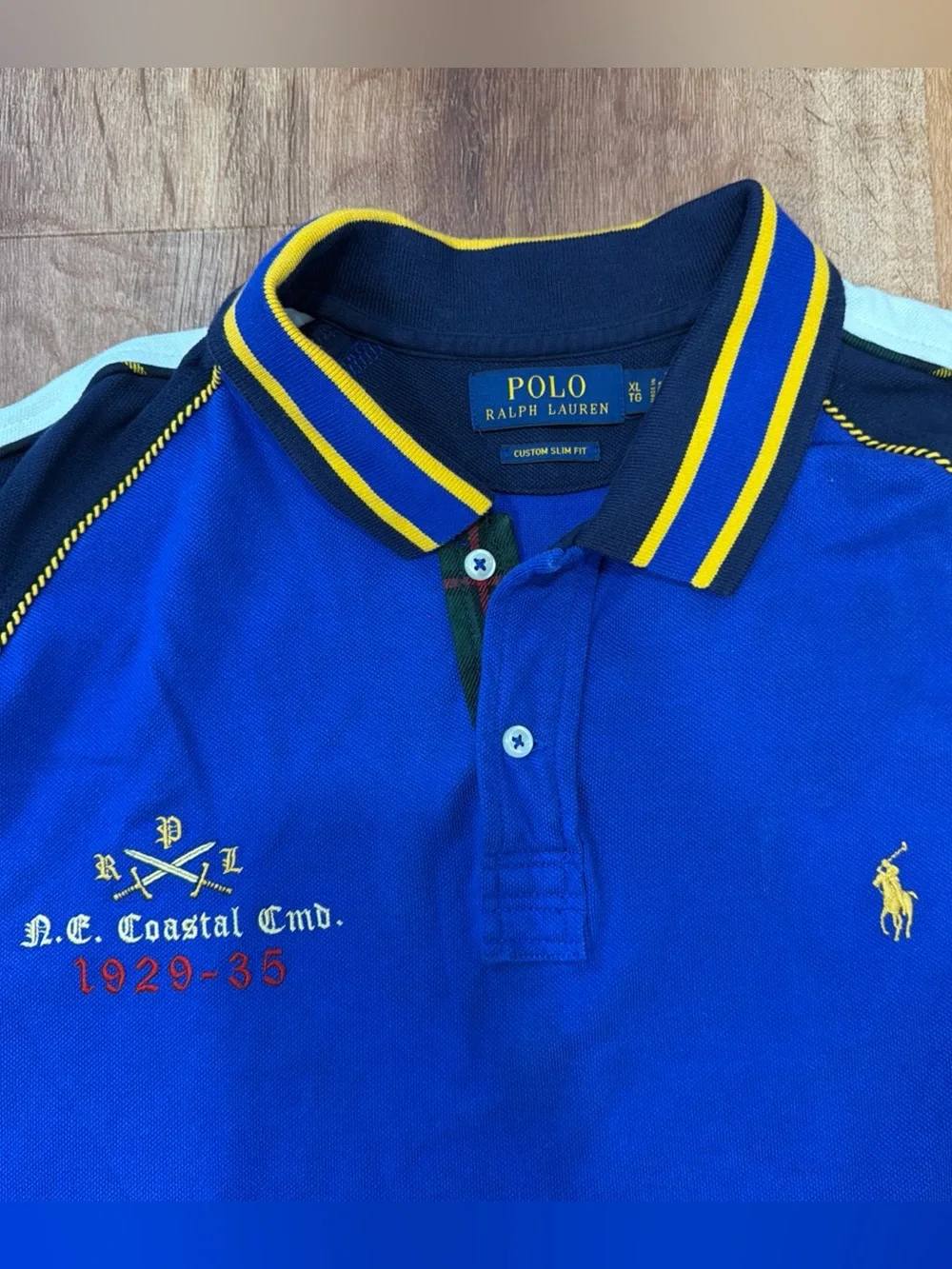 Polo Ralph Lauren Men’s XL Slim Fit The Highlands RL Coastal Cmd 612th Air Div